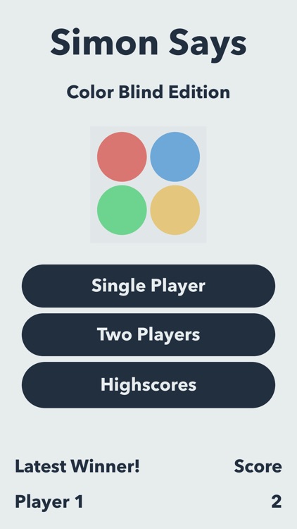 Simon Says: Colorblind Edition