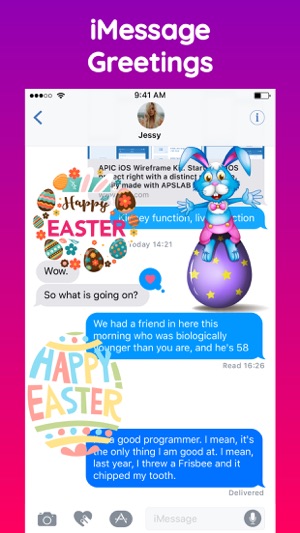 Animated Happy Easter Stickers(圖6)-速報App