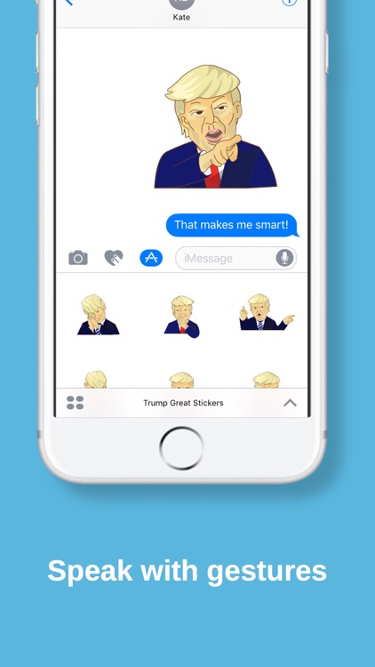 Trump Great Sticker Emoji Collection Famous Poses