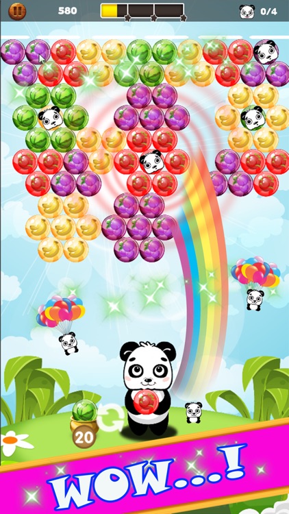 Panda Shoot Bubble Fruits