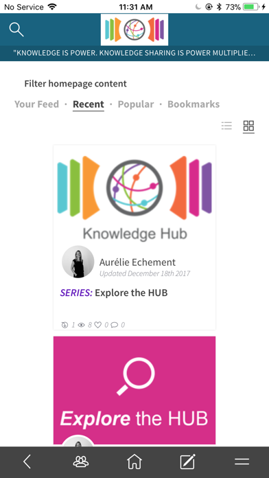 Ageas Knowledge HUB screenshot 2