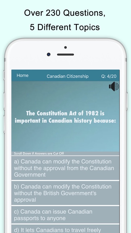 Canada Citizenship Test Prep screenshot-0