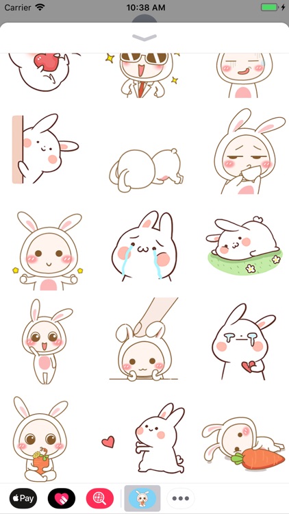 Lovely Bunny Animated Stickers