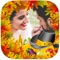 Thanksgiving Photo Frames let you decorate your photos with Turkeys, Indians, Pilgrims, Food