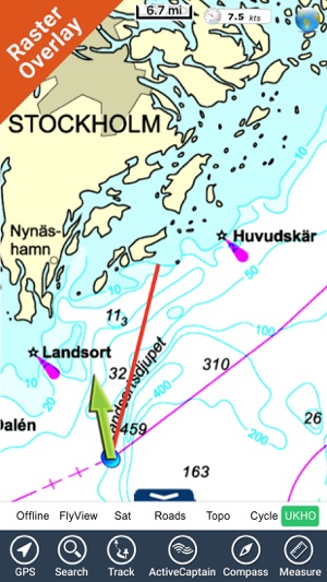 Marine Stockholm HD GPS Map Navigator