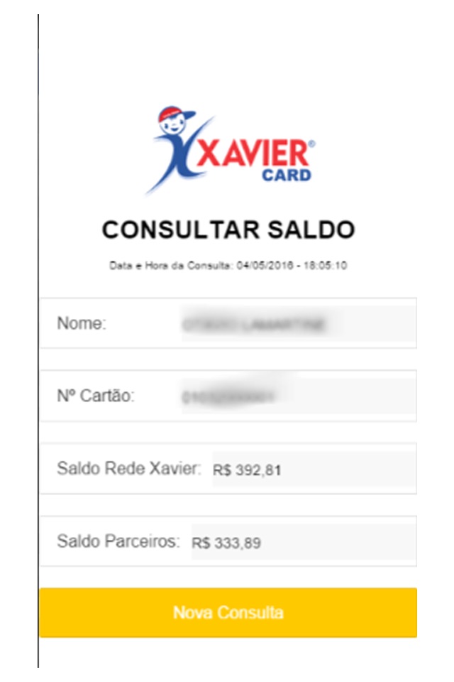 Xavier Card screenshot 2