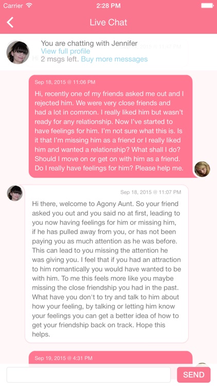 Instant Agony Aunts