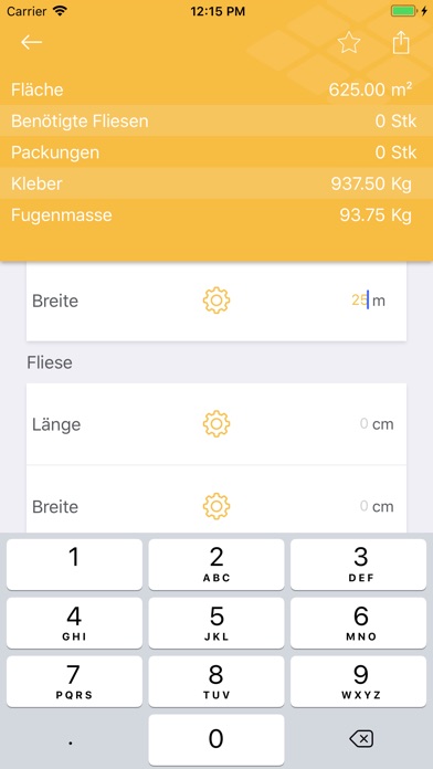 Fliesenrechner screenshot 4