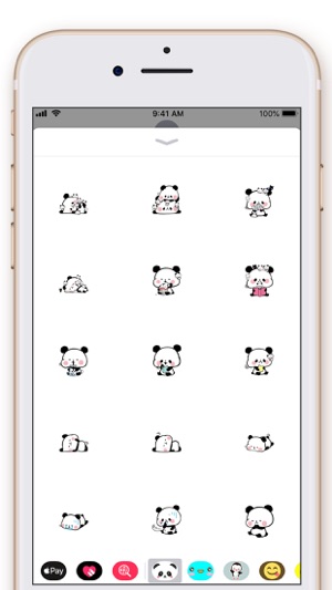 Cute Panda Kawaii Stickers(圖5)-速報App