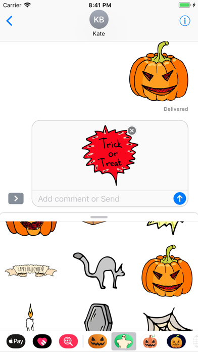 Happy Halloween Dark Sticker screenshot 4