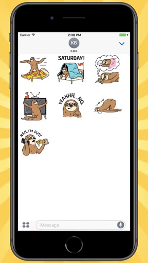 Lazy Crazy Sloth Stickers(圖2)-速報App