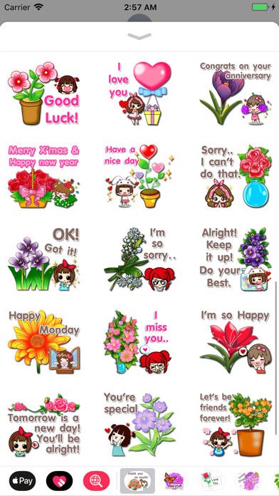 Beauty Flower Stickers screenshot 3