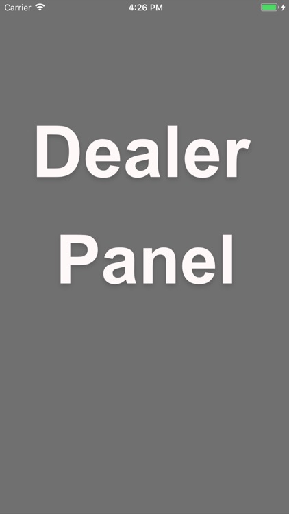 Dealer Panel