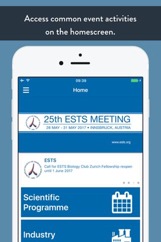 ESTS Conferences screenshot 2