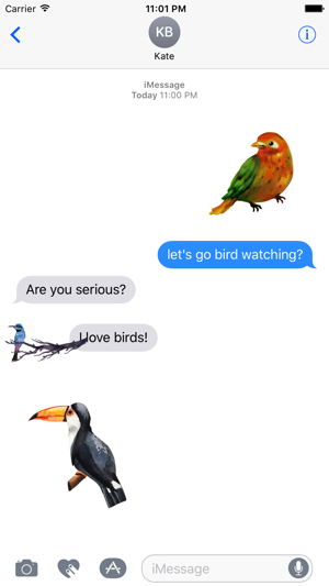 Watercolor Beautiful Birds Sticker Pack(圖3)-速報App
