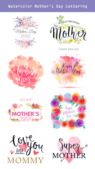 Watercolor Mother's Day Pack screenshot 3
