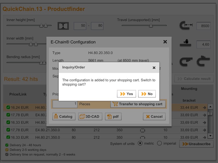 e-chain® product finder (13 m) screenshot-3