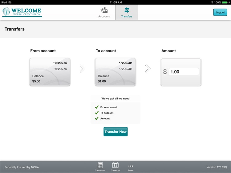 Welcome FCU Tablet Banking screenshot-3