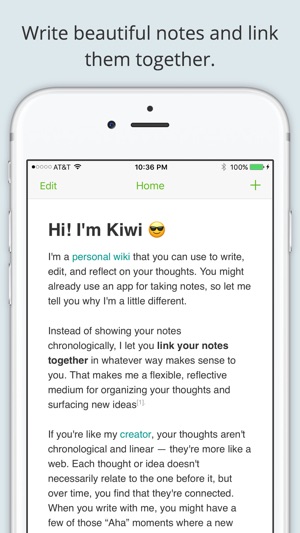 Kiwi - Personal Wiki