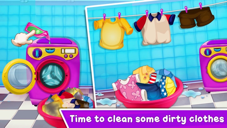 Baby Girl Home Cleaning