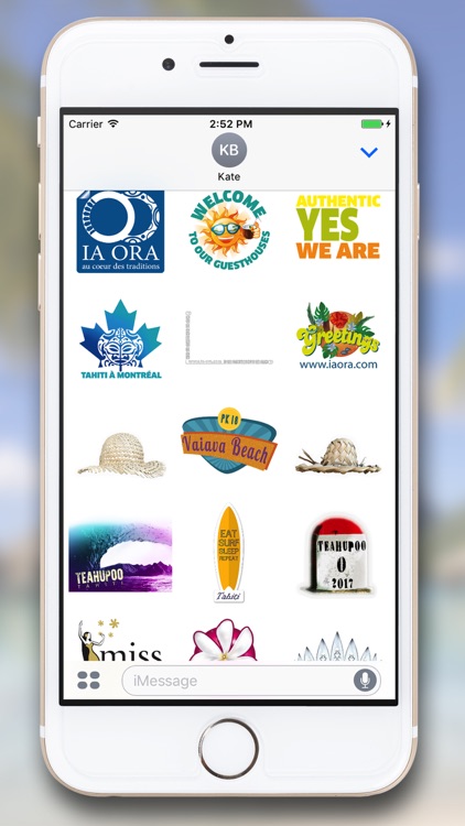 Tahiti Stickers for iMessage