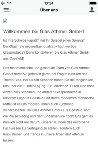 Glas Athmer GmbH screenshot 2