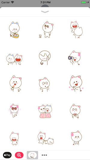 Cute Kitty Pinky Stickers(圖3)-速報App