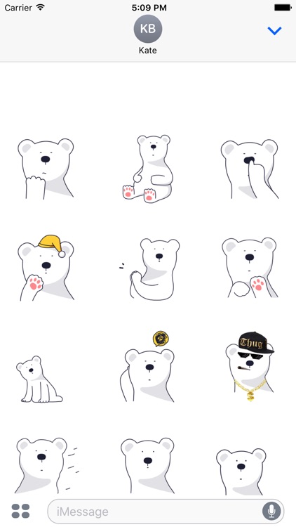 Polar Bear Animated Stickers