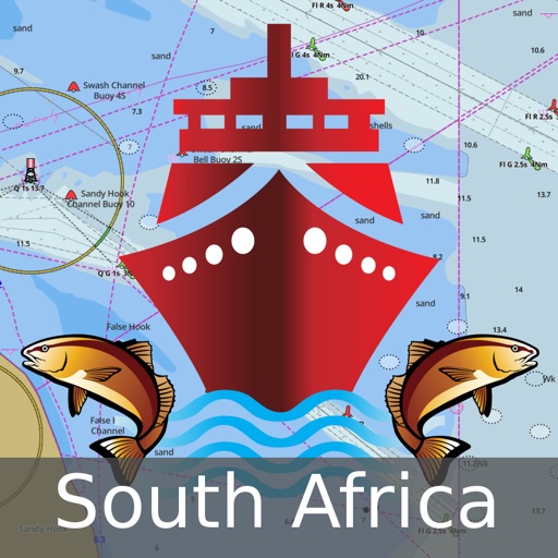 South Africa: Marine Navigation Charts & Boat Maps icon