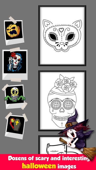 Halloween Pages Coloring Book screenshot 2