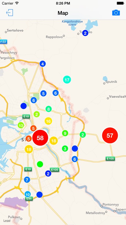 Check-in Heat Map for Swarm