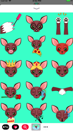 Red Chihuahua Emoji Stickers(圖3)-速報App