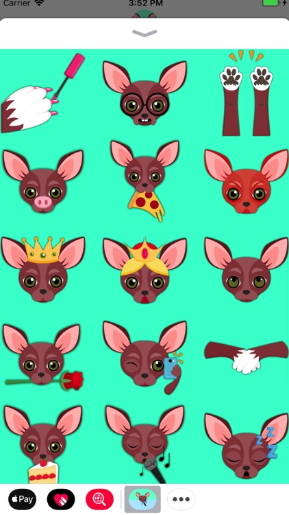 Red Chihuahua Emoji Stickers