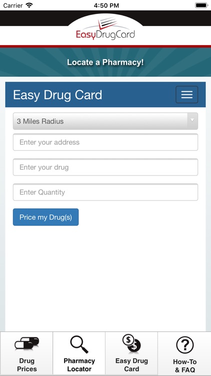 Easy Drug Card