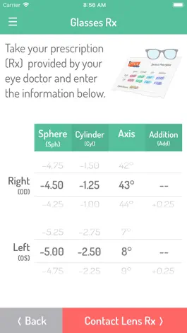 Game screenshot Contact Lens Rx by GlassifyMe apk