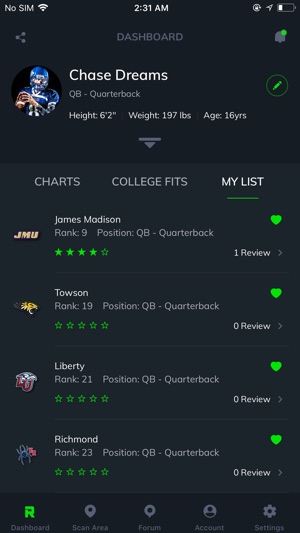 ROUTE College Football Recruit(圖5)-速報App