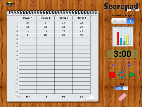 Scorepad for iPad - náhled