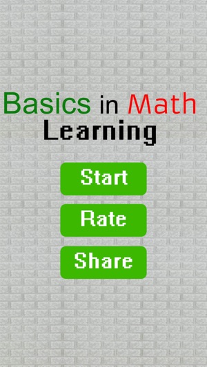 Basics Math learning Quiz