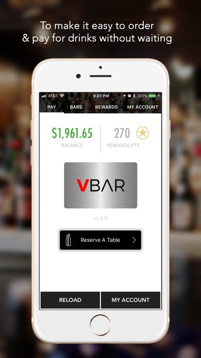 V-Bar - Order Bar Drinks Fast screenshot 2