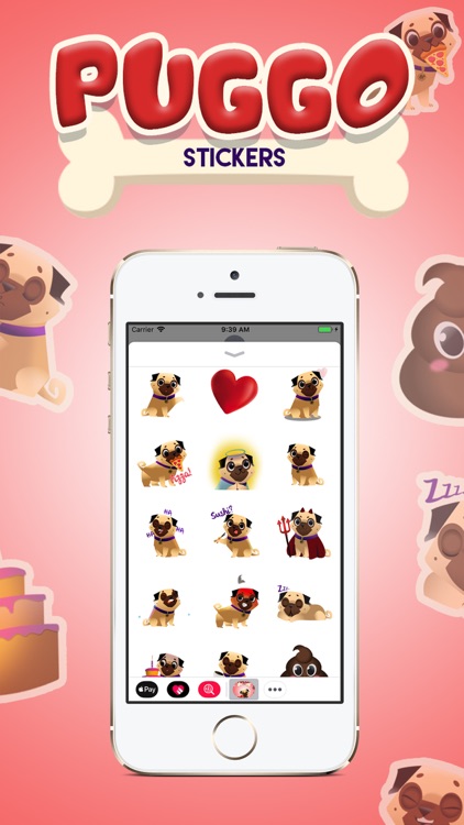 Dog Pugs - Animated Stickers