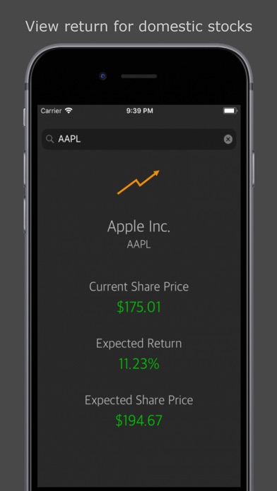 Stock Expected % Calculator screenshot 2