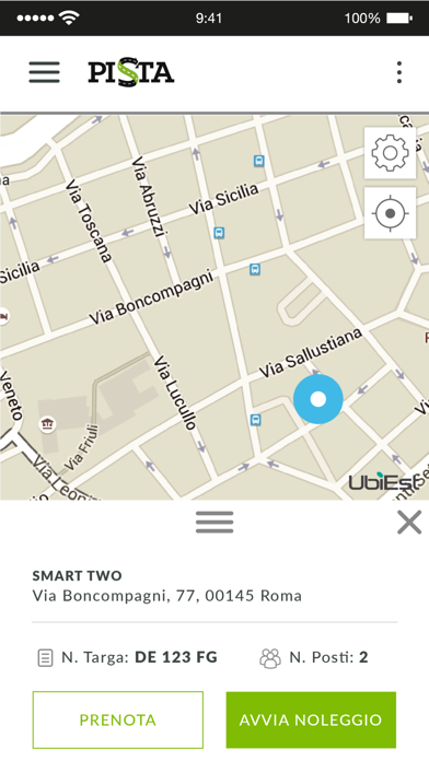 PISTA Car Sharing screenshot 3