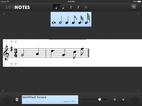 MiniNotes Music Notation screenshot 2