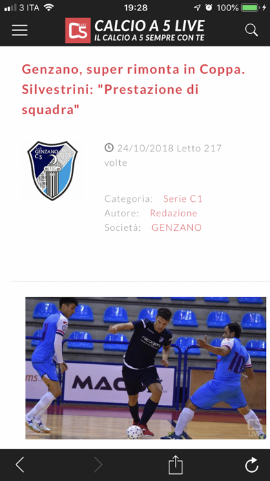 Calcio a 5 Live 2018 screenshot 3