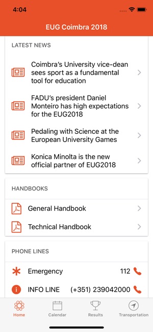 EUG Coimbra 2018(圖1)-速報App