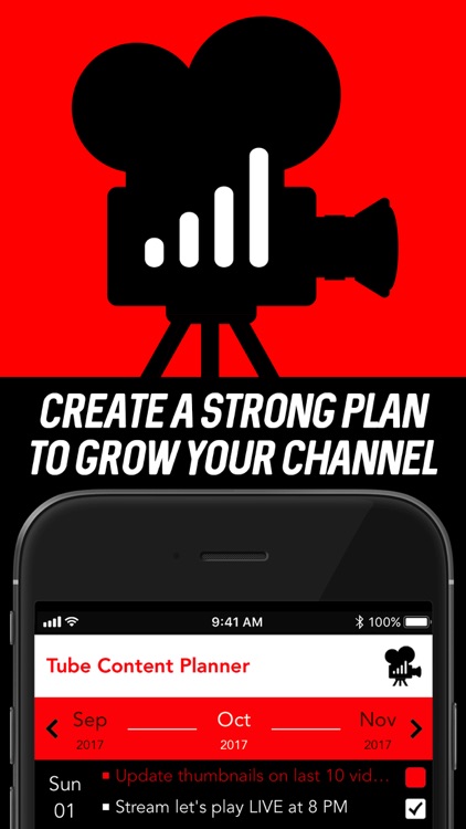 Tube Content Creator Planner