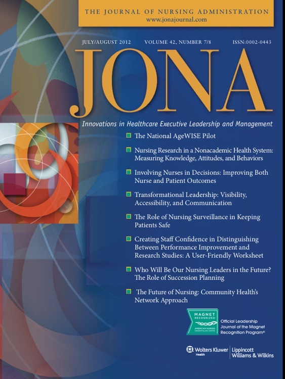 JONA: Journal of Nursing Administration