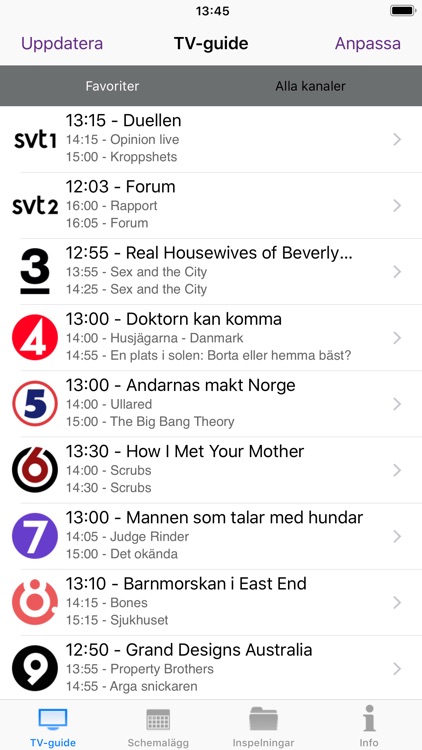 Telia Digital-tv, Spela in