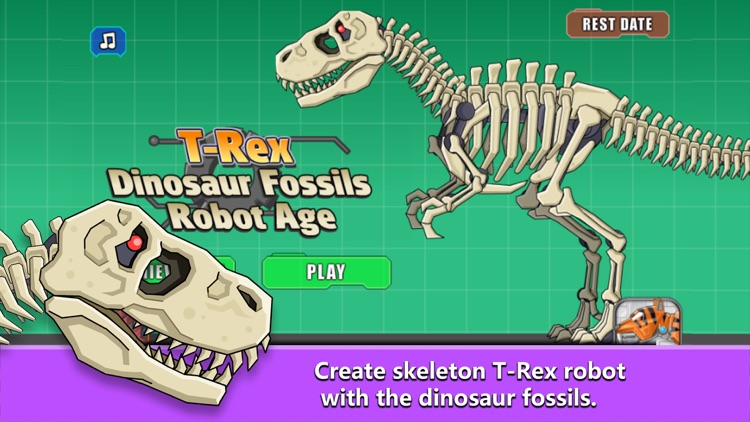 T-Rex Dinosaur Fossils Robot Age screenshot-3