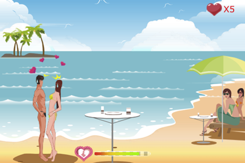 Couple Beach Kissing screenshot 4
